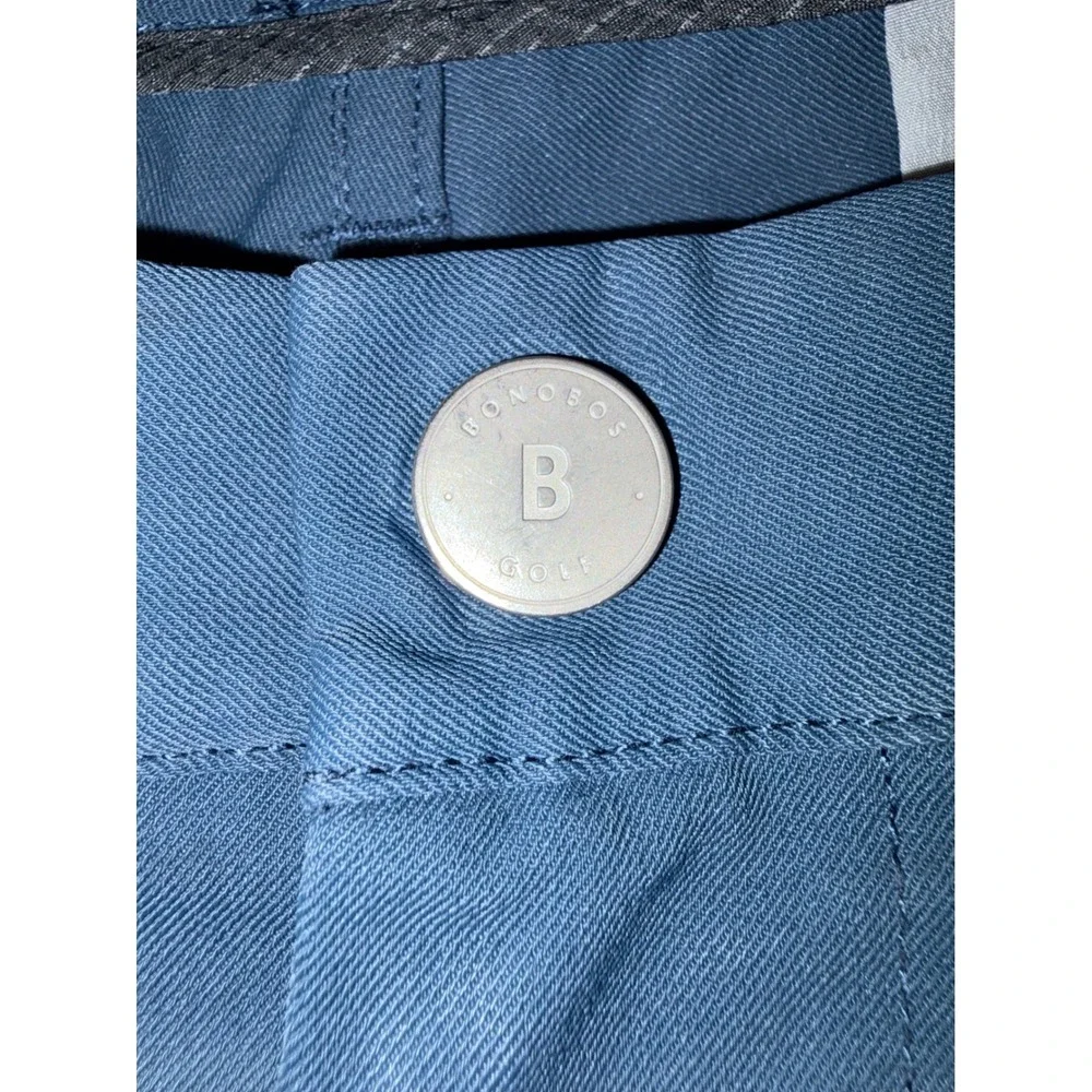 Bonobos Golf Mens Shorts Size 36 Blue 10‎ Inch Inseam Performance Twill